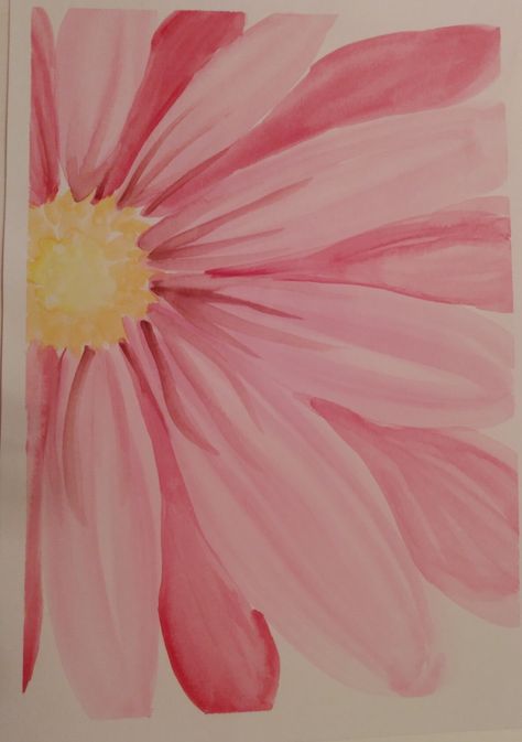 I love painting in watercolors especially pink flowers. Pink Sunflower Painting, Pink Flowers Painting, Pink Flower Painting, Pink Sunflowers, Flower Watercolor, Sunflower Painting, Watercolor Flowers Paintings, Bathroom Inspo, Diy Paint