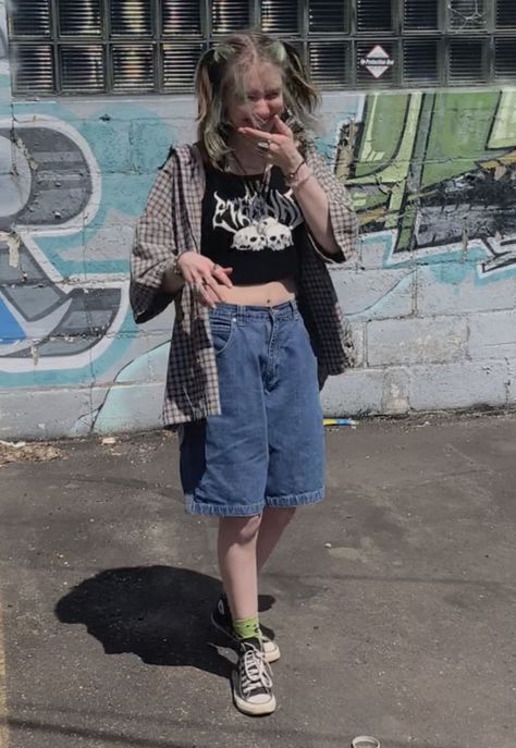 Summer Grunge Outfits, Outfit Ideas Grunge, Grunge Summer Outfits, Grunge Summer, Summer Grunge, Outfit Inspo Spring, Outfit Grunge, Look Grunge, Mode Grunge