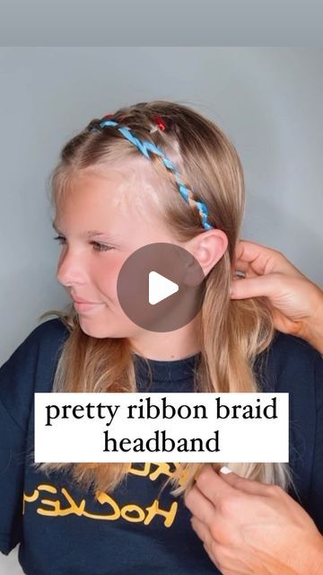 Audrey McClelland on Instagram: "PRETTY BRAIDED HEADBAND 🩷 Here’s a cute hairstyle for school! We’ve been doing these braided headbands for years, but we just added in the ribbon a couple years ago.
.
I have found the best deal on hair ribbon, too - if you’re looking for some… Let me know in the comments and I will send it your way! 🎀
.
#halfuphalfdownhairstyle #halfuphalfdown #hairdo #braidideas #braidinspo #braidinspiration #braid #simplehairstyles #simplehair #simplehairstyle #easyhairstyles #easyhairstyle #easyhairstylesforgirls #cutehairstyles #cutehair #hairvideo #hairideas #hairinspo #hairinspiration #hairvideos #hairidea #schoolhairstyles #schoolhair #hairstyles #hair #hairstyle #hairtutorial #hairtutorials" Braid Ribbon In Hair, How To Braid Ribbon Into Hair, Braids With Ribbons In Them, A Cute Hairstyle, Hairstyle For School, Braid Ribbon, Braided Headbands, Braided Headband Hairstyle, Ribbon Braids