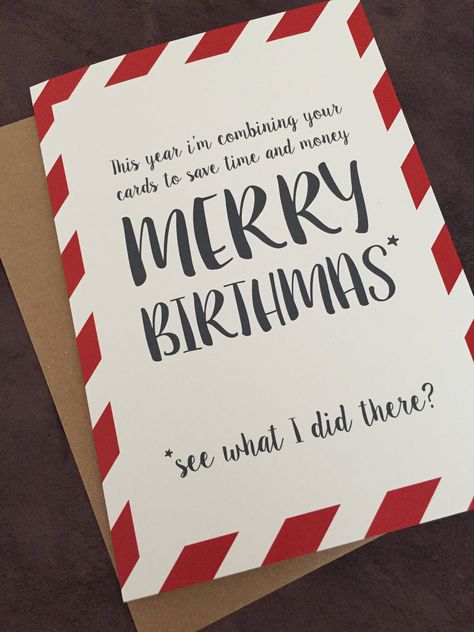 For that one friend who has a Birthday coming up soon!   #christmasbirthday #makersgonnamake #paperlove #etsyseller #merrybirthmas Christmas Birthday Cards Ideas, December Birthday Cards Ideas, Christmas Birthday Card, Christmas Day Birthday, Adorable Crafts, Christmas Birthday Cards, Pop Up Card Templates, Cards Homemade, Christmas Memes