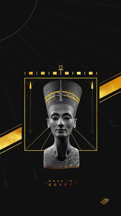 Egyptian Poster Graphic Design, Egyptian Graphic Design, Egypt Graphic Design, Egypt Poster Design, Egyptian Art Drawing, Nefertiti Art, Greek Poster, Egyptian Poster, Egyptian Drawings