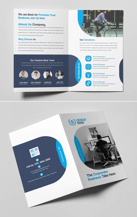 Pharmaceutical Brochure Design, Bifold Flyer Design, Bifold Design Brochure, Company Pamphlet Design, Corporate Bifold Brochure Design, Bifold Brochure Design Layout, Modern Brochure Design Creative, Corporate Brochure Design Layout, Pamphlet Design Layout