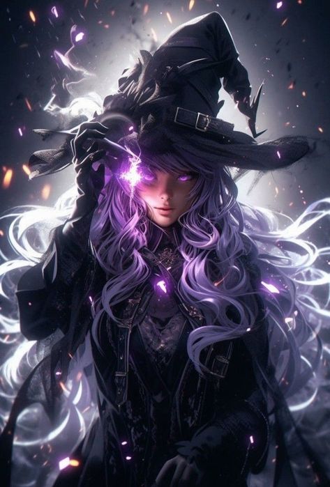 Dark Witch Fantasy Art, Dark Witch Character Design, Dark Fantasy Witch, Witch Pictures, Witch Characters, Fantasy Witch, Anime Witch, Art Drawing Sketch, Dark Witch