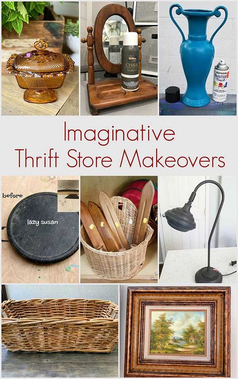 You are going to love these imaginative thrift store makeovers. Save money on home decor and help the planet at the same time! Diy Painted Baskets, Thrift Store Diy Projects, Diy Candles Easy, Basket Makeover, Thrift Store Upcycle, Diy Candles Homemade, Help The Planet, Thrift Store Makeover, Thrift Store Diy