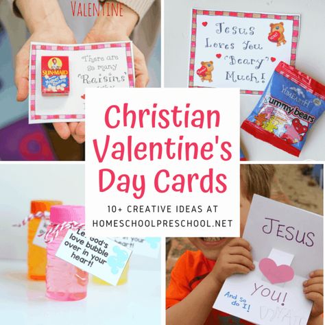 These Christian Valentine cards are a great way to teach your preschoolers about God’s love this Valentine’s Day! Perfect for home and Sunday school. Christian Valentines Crafts, Christian Valentines Cards, Sunday School Valentines, Church Valentines, Religious Valentines, Valentine Cards For Kids, Printables Ideas, Valentine Printables, Christian Valentines