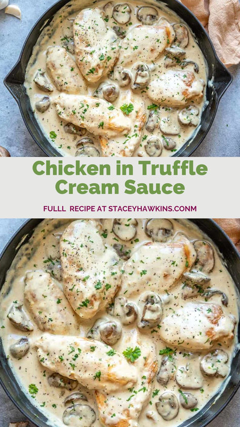 The creamy, incredible combination of cream and truffle makes for an out-of-this-world meal you must taste to believe.  And YES, it IS on program!!! Lean And Green Chicken, Truffle Seasoning, Truffle Cream Sauce, Lean Green Recipes, Truffle Cream, Green Chicken, Lean And Green, Green Recipes, Low Sodium Chicken Broth