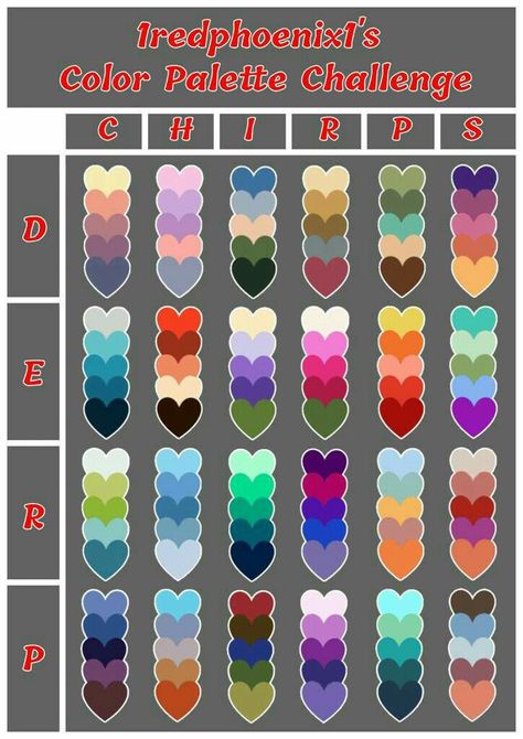 Colour Palette Challenge, Color Palette Challenge Art, Dnd Color Palette, Bracelet Color Palette, Colors That Go Together, Color Palettes Art, Good Color Combos, Cute Color Combinations, Color Palette Art