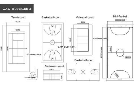 Volleyball Court Drawing, Volleyball Court Dimensions, Court Drawing, Tennis Court Design, Parking Plan, Autocad Free, Sports Facility Architecture, Cad Blocks Free, Volleyball Court