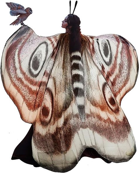 Amazon.com: 2 Pcs Halloween Butterfly Wings Butterfly Shawl Moth Wings Moth Cape Butterfly Costume Accessory with Headband for Women Girl (Classic Style) : Clothing, Shoes & Jewelry Moth Antenna, Moth Wings Costume, Moth Cape, Bird Wings Costume, Halloween Butterfly, Butterfly Shawl, Antenna Headband, Butterfly Wings Costume, Wings Butterfly