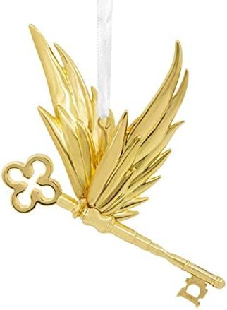 Amazon.com: Hallmark Harry Potter Premium Metal Winged Key Christmas Ornament Exclustive (Golden Winged Key) : Home & Kitchen Harry Potter Flying Keys, Harry Potter Ornament, Harry Potter Key, Harry Potter Christmas Ornaments, Harry Potter Ornaments, Harry Potter Sorting, Harry Potter Sorting Hat, Golden Wings, Metal Wings