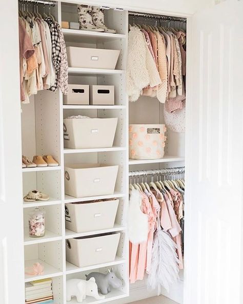 5,796 Likes, 32 Comments - Decor For Kids | Home Decor (@decor_for_kids) on Instagram: “Nothing like an organized, adorable closet😍 Via @olives.belle” Organization Crochet, Shoes Organization, Bow Crochet, Elegant Nursery, Organized Closet, Fast Crochet, Baby Lace, Nursery Closet, Lace Booties