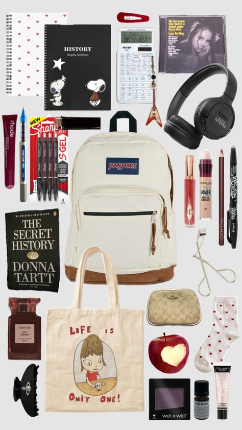 downtown girl school aesthetic #downtown #downtowngirl #fyp #music #school #backtoschool Downtown School Aesthetic, Downtown Girl Gift Ideas, Downtown Girl Backpack, Downtown Girl School Supplies, Downtown Girl Wishlist, Downtown Girl School, What’s Inside My School Bag Aesthetic, Girl School Aesthetic, Downtown Essentials