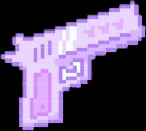 Pixel art icon of a Light purple gun Transparent Purple Icons, Purple Aesthetic Pixel Gif, Disc Emoji, Purple Transparent Png, Purple Pixel Art, 8bit Pixel Art, Purple Overlay, Png Light, Webcore Aesthetic