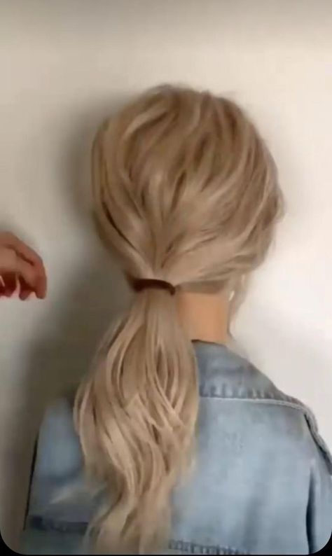 Cute Low Bun [Video] | Hair styles, Bun hairstyles for long hair, Easy hair updos Easy Updo Low Bun, How To Low Bun Updo, Easy Low Updos For Medium Hair, Low Bun Easy Hairstyles, Low Easy Updo, Updo Hacks Tips And Tricks, Simple Low Bun Updo, Low Bun Hairstyles Medium Hair, Easy Updo Video