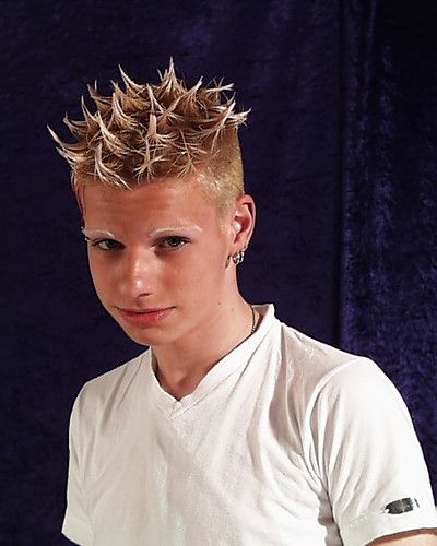 90s Twisted Spike Hairstyle, 80s Male Hairstyles, Blonde Spiky Hair, Bowl Cut Men, Lightskin Haircuts, Shark Makeup, Spikes Hair, 80s Haircuts, Spike Hair