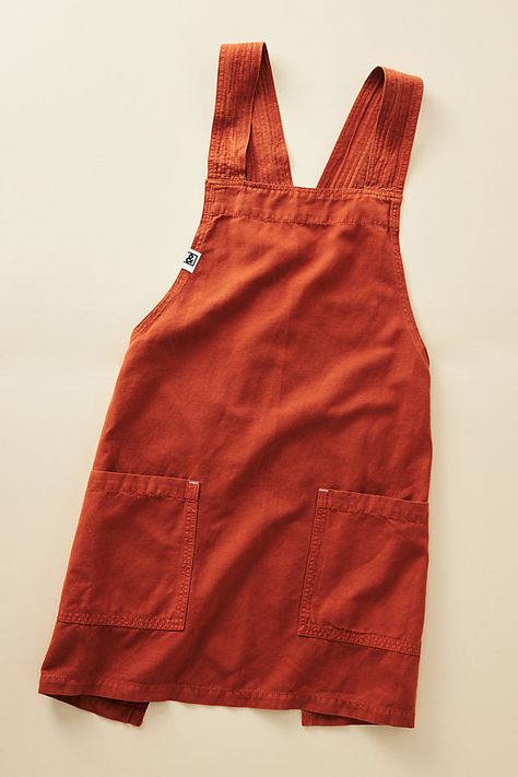 Studio Conversion, French Apron, Orange Apron, Apron Fashion, Farm Apron, Japanese Style Apron, Apron Pattern Free, Smock Apron, Slow Clothing