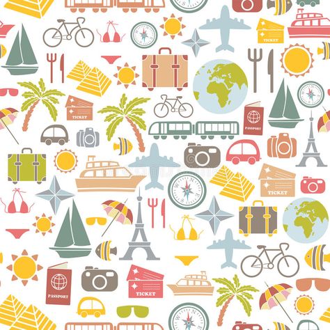 Gcse Textiles, Stencil Patterns Templates, Map Creator, Travel Tattoos, Travel Icon, Stencil Pattern, Pattern Collection, Art Licensing, Seamless Background