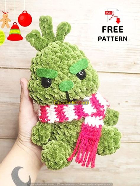 25 Quick and Easy Christmas Crochet Patterns"
"Free Christmas Crochet Patterns for Beginners Grinch Keychain Crochet, Crocheted Grinch Ornament, Crocheted Plushies Pattern, Mini Grinch Crochet Pattern, Grinch Free Crochet Pattern, Crochet Grinch Amigurumi Free Pattern, Crochet Patterns For Beginners Christmas, Crochet Stuffie Patterns, Ginger Bread Crochet Free Pattern