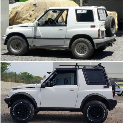 Suzuki Vitara Modified, Suzuki Vitara Jlx, Suzuki Vitara 4x4, Suzuki Sidekick, Geo Tracker, Jimny Suzuki, Aesthetic Cars, Suzuki Vitara, Aftermarket Parts