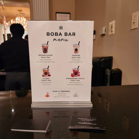 Boba Bar Station Wedding, Boba Stand Wedding, Boba At Wedding, Wedding Smoothie Bar, Boba Station Wedding, Boba Bar Party, Wedding Boba Bar, Boba Bar Wedding, Boba Bar Station