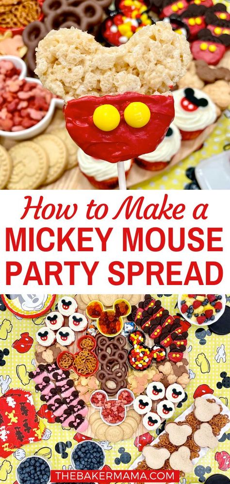 Mickey Mouse Snacks, Birthday Appetizers, Mickey Mouse Food, Crowd Pleasers Recipes, Disney Themed Food, Oreo Treats, Birthday Snacks, Party Spread, Delicious Appetizer Recipes