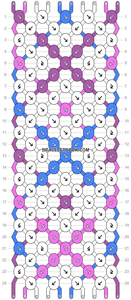 Normal pattern #985 variation #69735 | BraceletBook Non-binary Flag, Cool Friendship Bracelets, String Bracelet Patterns, Cute Friendship Bracelets, Straight Edges, Star Lord, Custom Neon, String Bracelet, Friendship Bracelet Patterns