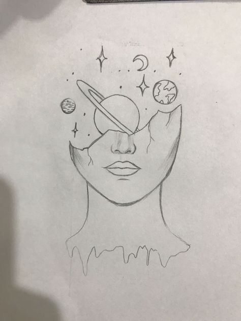 Planets Drawing, Peace Drawing, Traditional Tattoo Designs, Planet Drawing, Space Drawings, Cute Easy Doodles, Pencil Sketch Images, Art Sketches Doodles, Meaningful Drawings