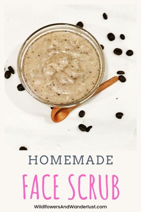 Quick and Easy Brown Sugar Facial Scrub - Wildflowers and Wanderlust Facial Scrubs Homemade, Homemade Facial Scrub, Sugar Facial Scrub, Homemade Facial, Brown Sugar Scrub, Bath Salts Diy, Homemade Moisturizer, Sugar Scrub Recipe, Face Scrub Homemade