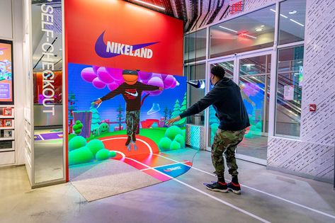 Virtual Reality Experience, Nike Activation, Expandable Furniture, Ar Experience, Nike Event, Ar Photo, Interactive Retail, Photo Experience, Nyc House