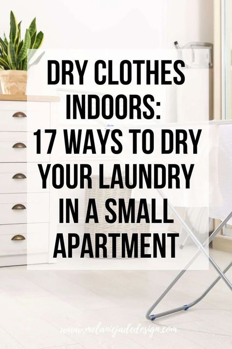 Struggling to dry your clothes in a cramped apartment? 🏢🧺 Here are 17 ingenious solutions to maximize your space and dry your laundry indoors! Say goodbye to damp clothes and hello to clever apartment hacks. Check it out! 💡👚 #SmallApartmentIdeas #LaundryHacks #IndoorDrying Apartment Door Ideas, Dry Clothes Indoors, Line Drying Clothes, Hang Dry Clothes, Indoor Clothes Lines, Small Space Clothing Storage, Cramped Apartment, Hanging Clothes Drying Rack, Apartment Laundry