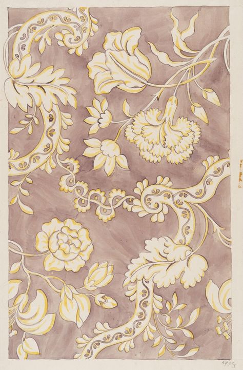 Design for a woven silk | Garthwaite, Anna Maria | V&A Explore The Collections Anna Maria Garthwaite, Anna Marie, Drawing Studies, Bethnal Green, National Art, Digital Flowers, Victoria And Albert, Victoria And Albert Museum, Surface Pattern Design