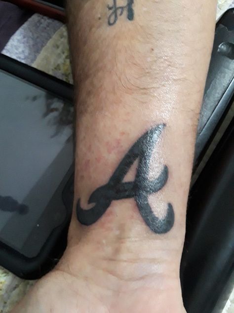 Braves Tattoo, Atlanta Braves Tattoo, Atlanta Tattoo, Be Brave Tattoo, Soju, Atlanta Braves, I Tattoo, Jesus Fish Tattoo, Hand Tattoos