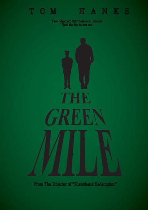 The Green Mile(12/12/14)☆☆☆☆½ The Green Mile Poster, Green Mile Movie Poster, Green Mile Movie, Michael Clarke Duncan, Movie Poster Template, The Green Mile, Green Movie, Michael Clarke, Green Eyed Monster