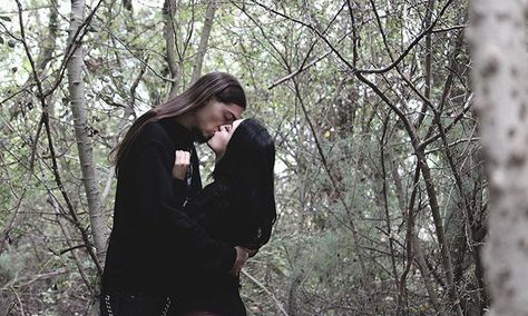 Goth X Cottagecore Couple, Goth Relationship Aesthetic, Gothic Relationship Aesthetic, Metal Head Bf Aesthetic, Goth Lesbian Couple Aesthetic, Dark Love, Gothic Romance, My Kind Of Love, The Love Club