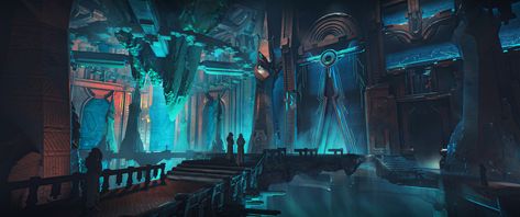 Alien Temple, Concept Environment, Cave Temple, Egyptian Temple, Blockchain Game, Ancient Aliens, Mole, Blockchain, Worship