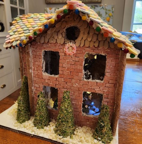 Brick Gingerbread House, Gingerbread House, Gingerbread