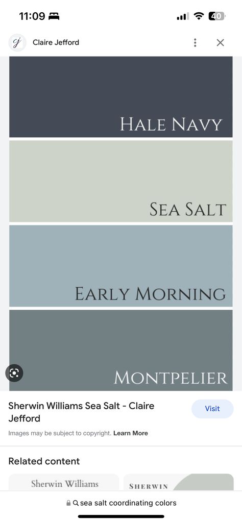 Sherwin Williams Montpelier, Basement Bedroom Paint Ideas, Navy Primary Bedroom, Best Blue Green Grey Paint Colors, Coastal Dark Blue Paint, Sherwin Williams Blue Green Paint Colors Master Bedrooms, Navy Bedroom Accent Wall, Coastal Blue Green Paint Colors, Muted Blue Green Paint Color