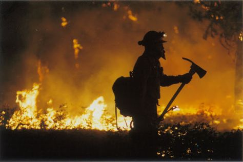 This is part of our True Story series, in which we meet interesting, inspiring, amazing people and hear their stories. This is Gina’s story. Her honest-to-God job title is ‘Hot Shot.’ Fantastic, right?! How did you get into fire fighting? I always wanted to be a firefighter, it seemed exciting to me. I like to... Read more » Most Stressful Jobs, Rainy Day Pictures, Firefighter Photography, Fire Fighter Tattoos, Fire Cover, Wildland Fire, Wildland Firefighter, Volunteer Firefighter, Fire Fighters