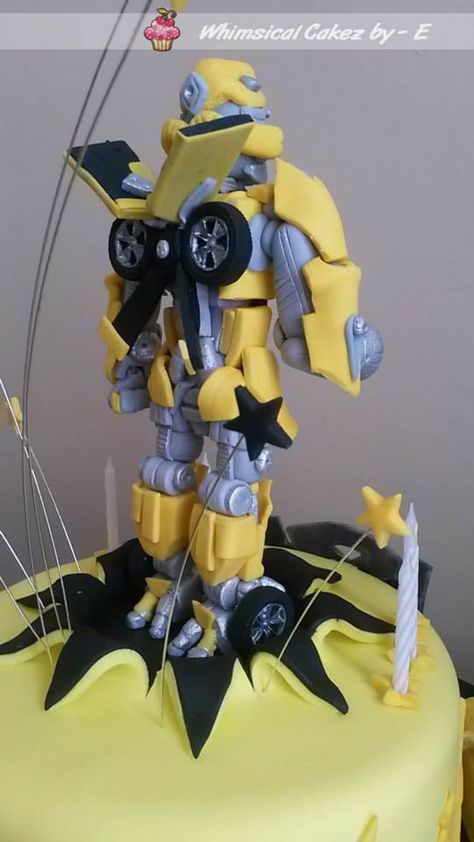 Bumble bee cake - transformers Bumble Bee Cake, Transformers Cake, Bee Cake, Bee Cakes, Transformers Bumblebee, Kwazulu Natal, Specialty Cakes, Something Different, Newcastle