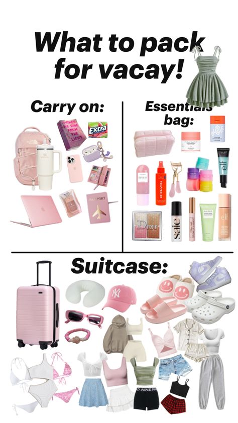 Summer Vacation Necessities, 8th Grade Tips, Road Trip Necessities, Trip Essentials Packing Lists, Road Trip Bag, Sleepover Essentials, Road Trip Kit, Travel Packing Essentials, Preppy Travel