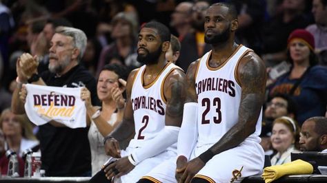 The King acknowledged the mega trade late on Tuesday, calling Kyrie a 'special talent/guy' Kyrie And Lebron, Lebron James Lakers, Isaiah Thomas, Nba Mvp, Basketball Skills, Nba News, Kyrie Irving, Latest Games, Free Agent