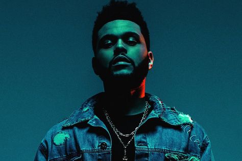 The Weeknd, A Man, Denim Jacket, Music, Blue, Black