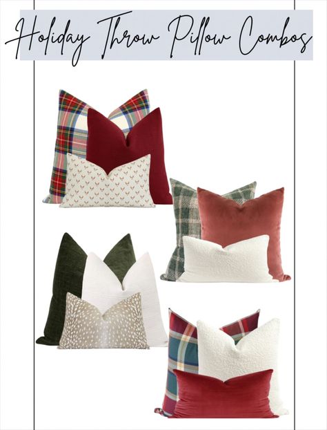 Christmas Throw Pillows, Green … curated on LTK Grey Couch Christmas Pillows, Holiday Pillows On Grey Couch, Christmas Pillows On Couch Ideas, Christmas Throw Pillows Couch Ideas, Christmas Pillow Combinations, Couch Christmas Pillows, Christmas Pillows On Couch, Christmas Throw Pillows Couch, Couch Christmas Decor