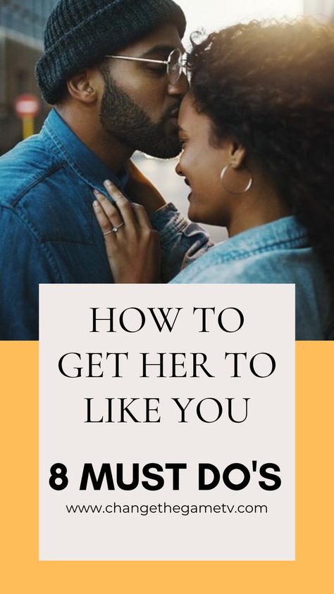 Do you want to know why she doesn’t like you? We’re going to tell you in this post and more importantly we’re giving you 8 Tips On How To Get Her To Like You. If you’ll improve on these 8 things she will start to like you and then it will be up to you if you still like here. Yes, these tips will make you that much more attractive to her. And let’s make it clear right now, physical attraction is not on the list. | #howtogethertolikeyou #Ilikeyou #ilikeher #mycrush | ChangeTheGameTV.com How To Get On Her Mind, Qualities In A Man, Take You For Granted, Conversation Skills, Get A Girlfriend, Play Hard To Get, Developing Healthy Habits, Are You Bored, Physical Attraction