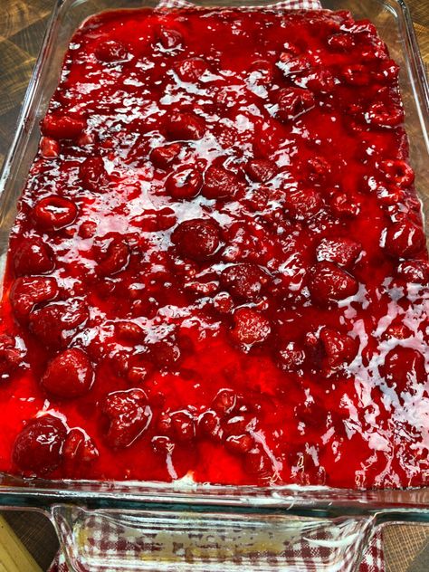 Layered Raspberry Jello Dessert, Raspberry Pineapple Jello Salad, Raspberry Pretzel Jello Salad, Thanksgiving Jello Recipes, Jello With Sour Cream Recipe, Raspberry Salads, Cranberry Raspberry Jello Salad, Raspberry Jello Dessert, Christmas Jello Salad