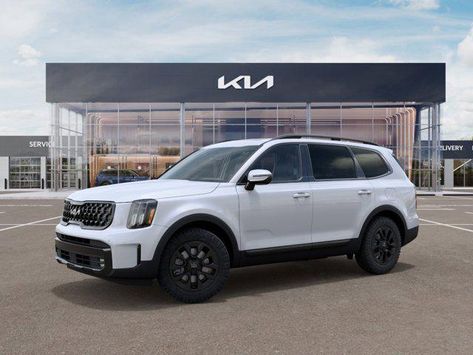 New 2024 Kia Telluride, SX X-Pro, Sport Utility, Glacial White Pearl, Black, Regular Unleaded V-6 3.8 L/231, All Wheel Drive Eight Passengers, Kia Telluride, 8 Passengers, Suv For Sale, V6 Engine, Jungle Green, Apple Car Play, Audio System, Rear Seat