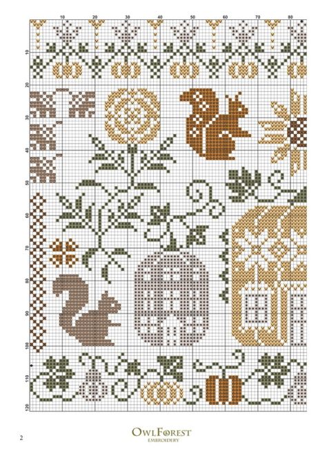 Acorn Cross Stitch Pattern Free, Squirrel Cross Stitch, Autumn Cross Stitch Patterns Michaels Stores, Autumn Lane Stitchery Gallery.ru, Cross Stitch Gallery, Primitive Autumn, Autumn Cross Stitch Patterns, Cross Stitch Border Pattern, Fall Cross Stitch