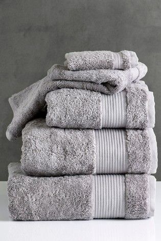 Dove Grey Egyptian Cotton Towel Egyptian Cotton Towels, Bathroom Themes, Large Baths, Gray Towels, Striped Towels, Face Cloth, Bath Sheets, Egyptian Cotton, Bathroom Towels