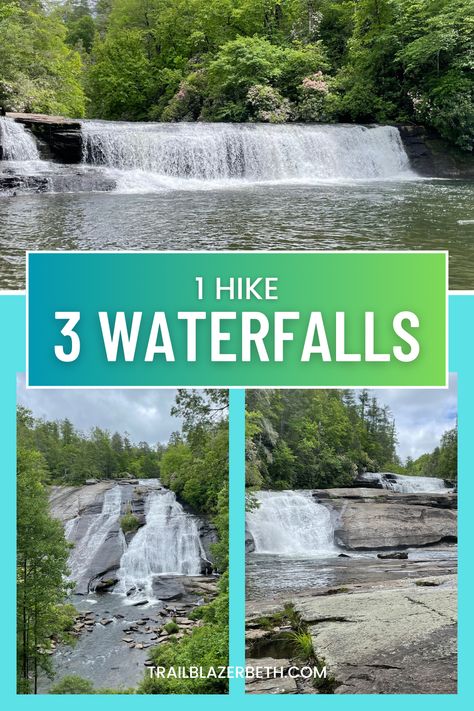 Only in western North Carolina can you find an oasis of uniquely impressive waterfalls. But, you must visit DuPont State Forest near Brevard and Hendersonville in Transylvania County, to go on one hike that offers views of three different waterfalls: Hooker Falls, Triple Falls, and High Falls. Read this blog to learn what you can expect when hiking near Asheville, North Carolina, in DuPont State Forest. Fall Video, Brevard Nc, Western Nc, Chasing Waterfalls, Western North Carolina, Asheville North Carolina, Pedestrian Bridge, Take A Hike, Beautiful Waterfalls