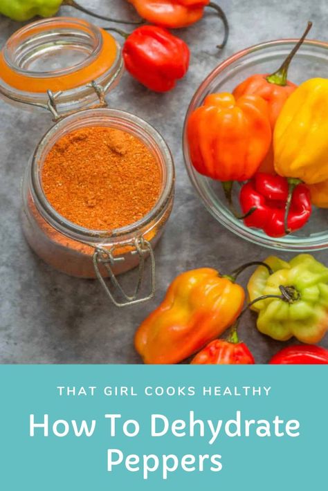 Whole scotch Bonnets and a jar of dehydrated pepper powder. Dehydrate Peppers, Jamaican Curry Powder, Homemade Chilli, Jamaican Curry, Scotch Bonnet Pepper, Girl Cooking, Scotch Bonnet, Curry Chicken Recipes, Lemonade Recipes